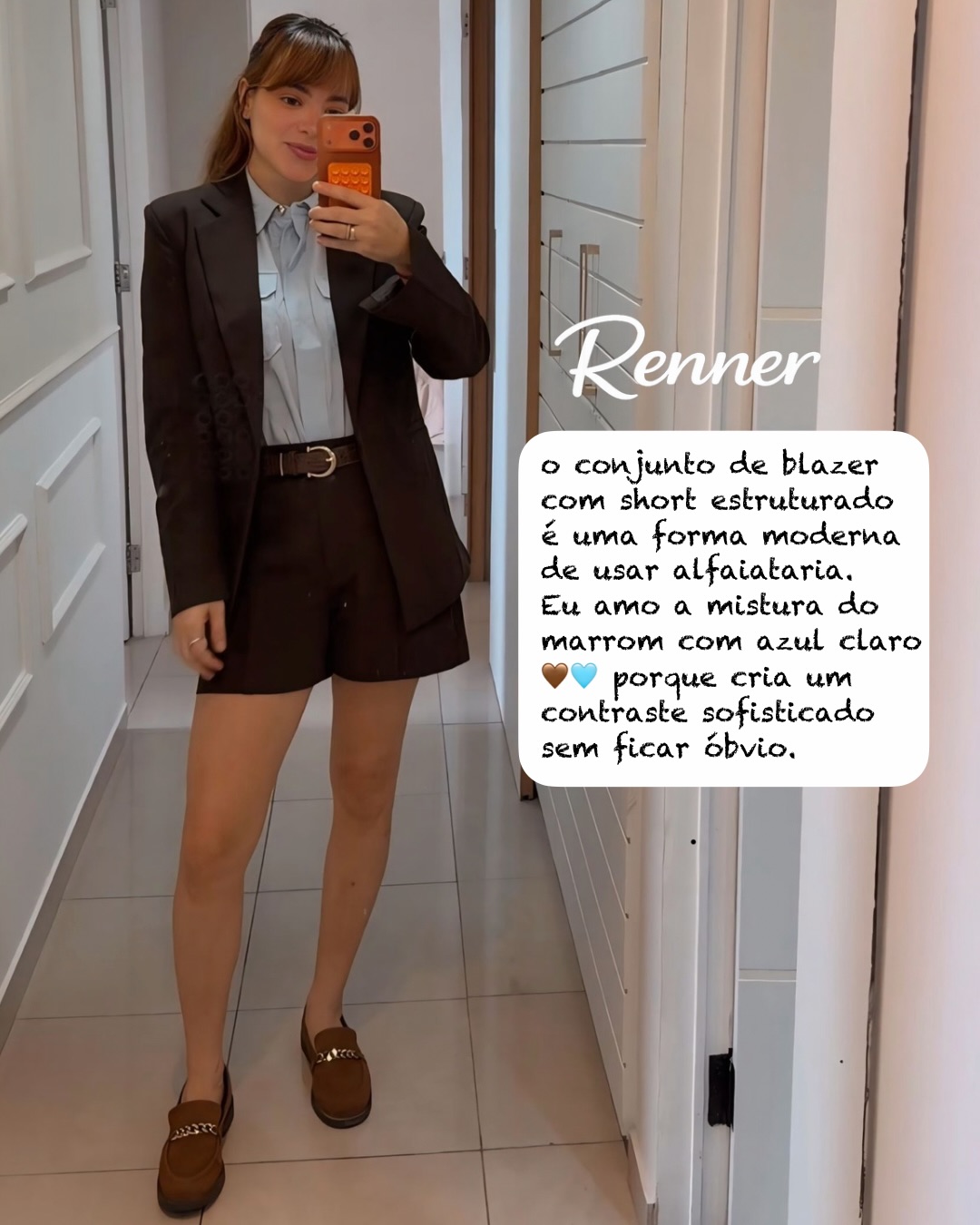 Blazer com short estruturado Renner